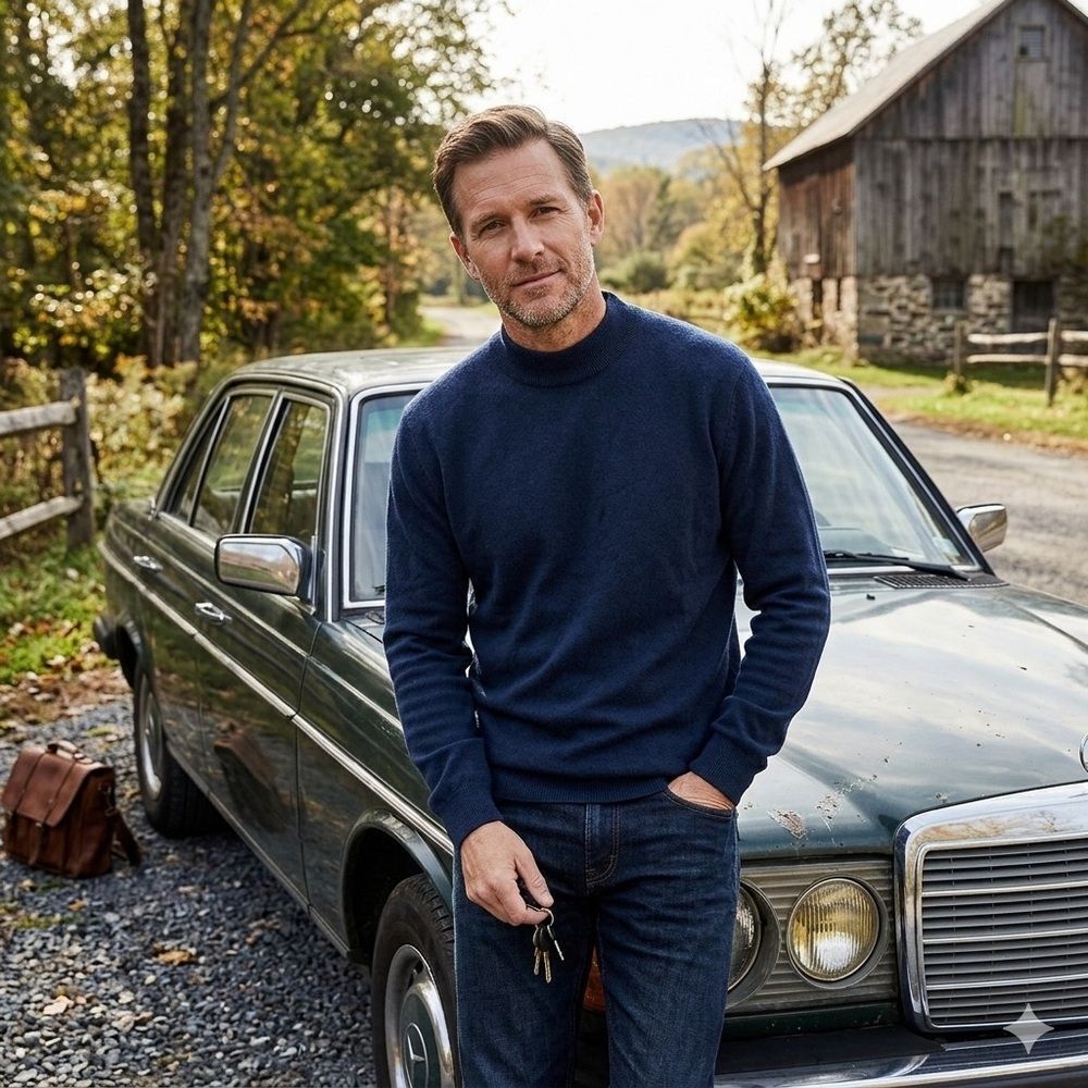 Linea Uomo Men’s Wool Blend Sweater XXL